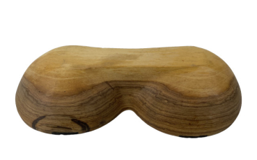 Doppelschale Olivenholz mit Knochenbatik